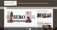 Desktop Screenshot of boutiqueindigo.com